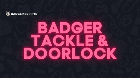 esx_ktackle|badger tackle fivem.
